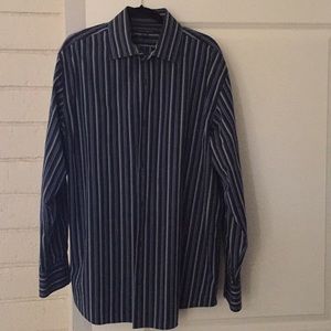 Striped blue shirt